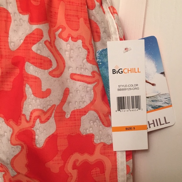 Boys Size 5 Swimming Trunks by Big Chill, NWT’s. - Picture 4 of 8
